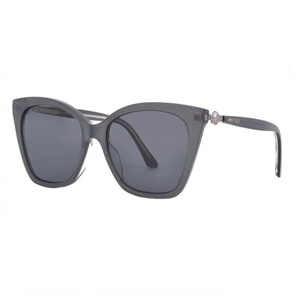 Jimmy Choo sunglasses RUA/G/S 0MF7 IR Pearled Grey / Grey - Picture 1 of 5